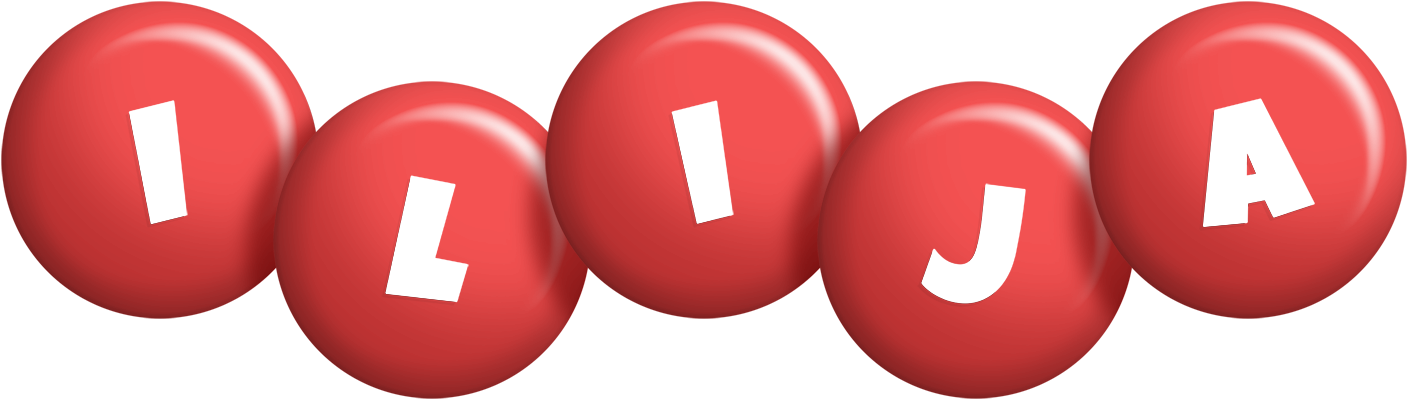 Ilija candy-red logo