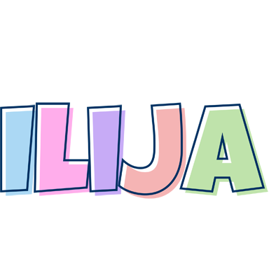 Ilija pastel logo