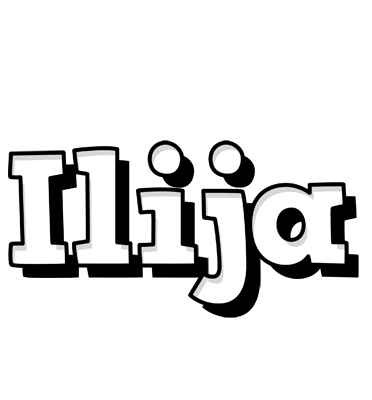 Ilija snowing logo