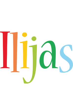 Ilijas birthday logo