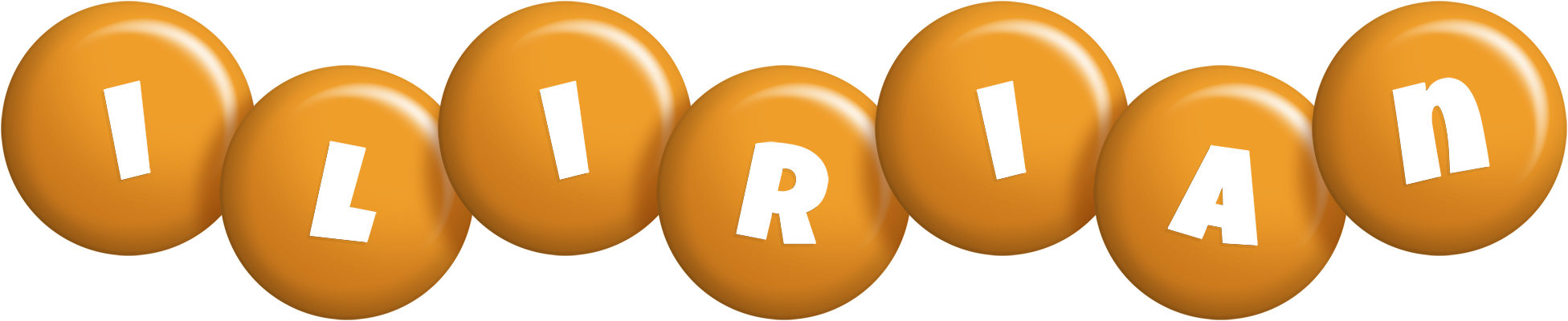 Ilirian candy-orange logo
