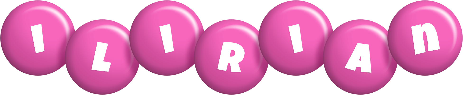 Ilirian candy-pink logo