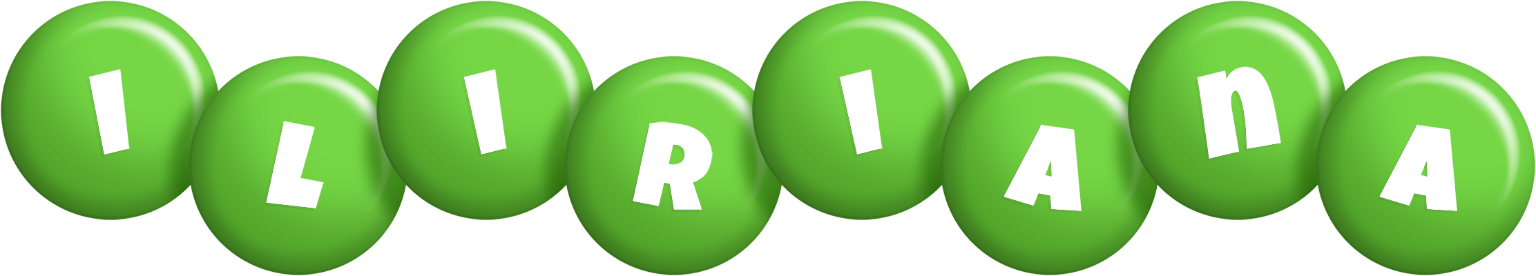 Iliriana candy-green logo