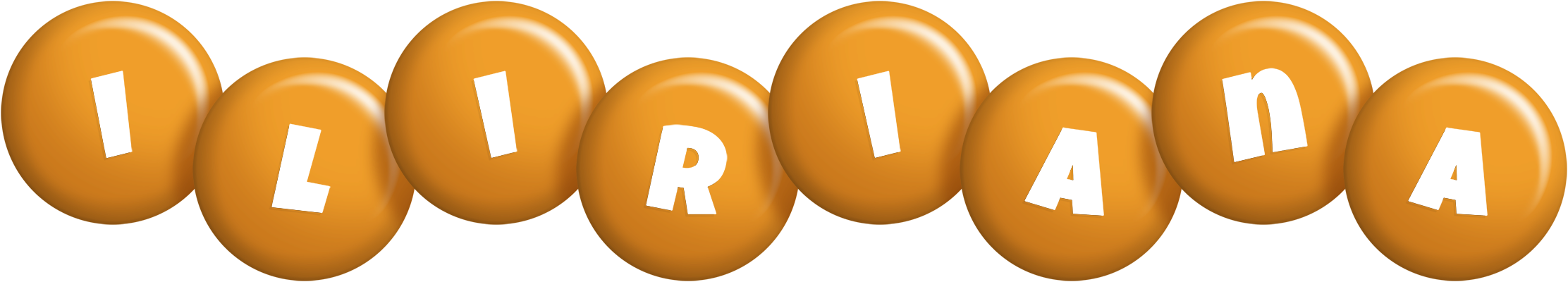 Iliriana candy-orange logo