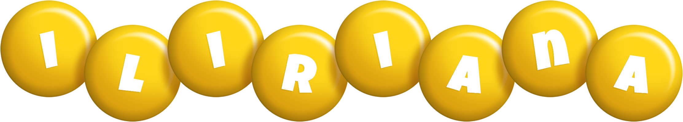 Iliriana candy-yellow logo
