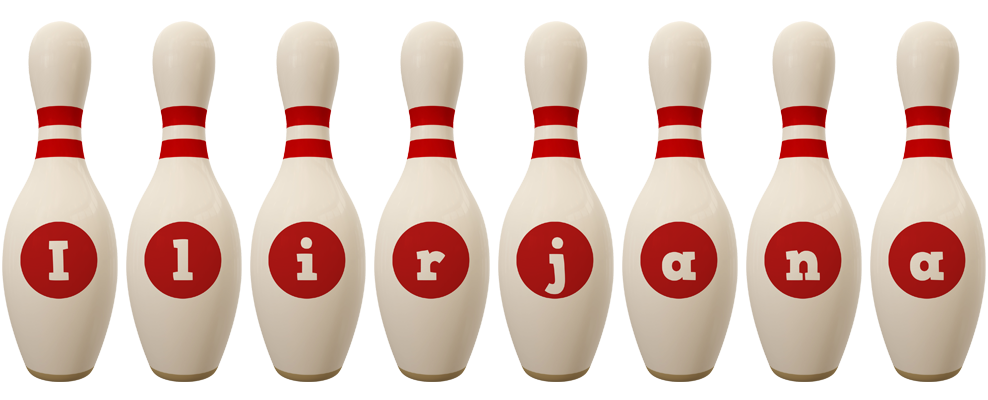 Ilirjana bowling-pin logo