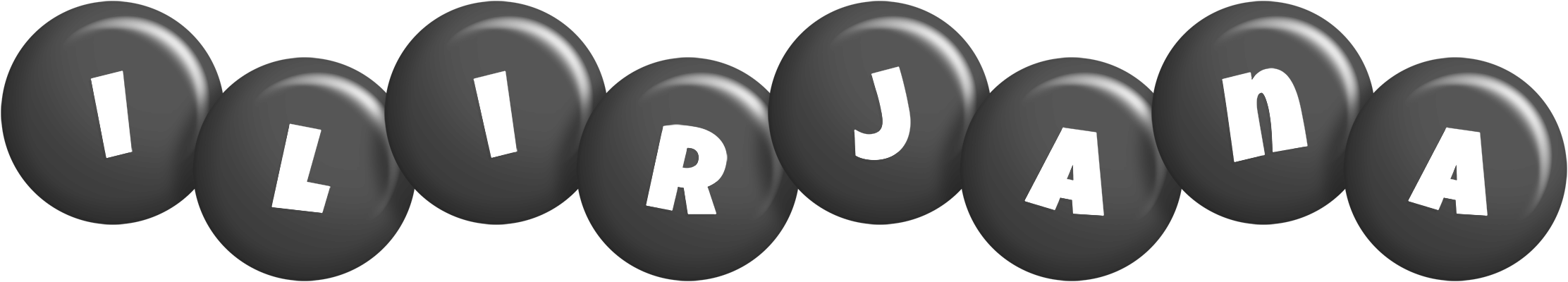 Ilirjana candy-black logo