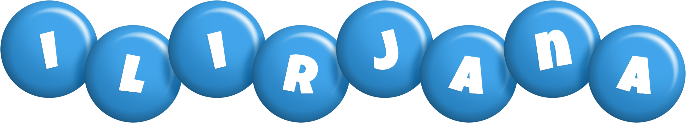 Ilirjana candy-blue logo