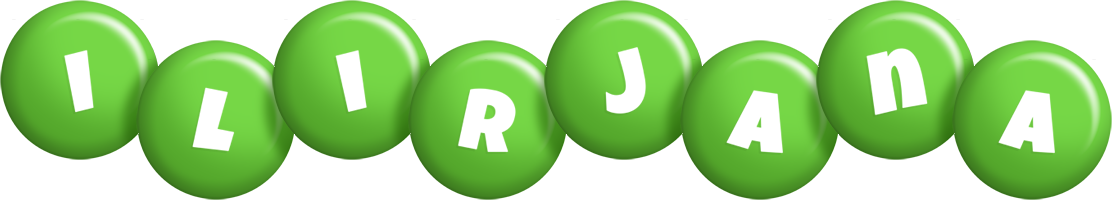 Ilirjana candy-green logo