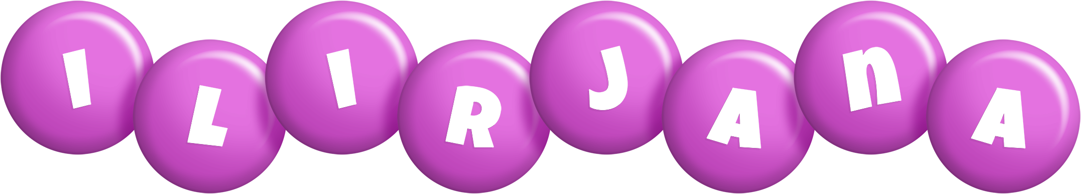 Ilirjana candy-purple logo