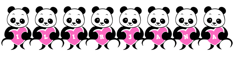 Ilirjana love-panda logo