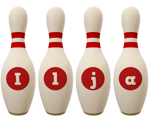 Ilja bowling-pin logo