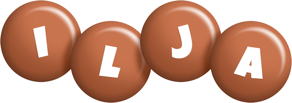 Ilja candy-brown logo