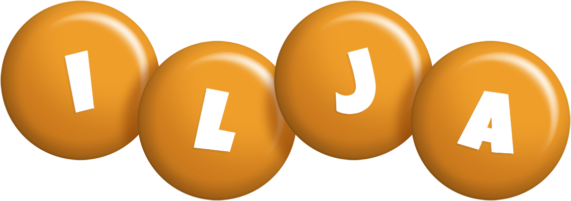 Ilja candy-orange logo