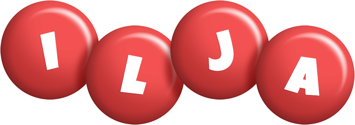 Ilja candy-red logo