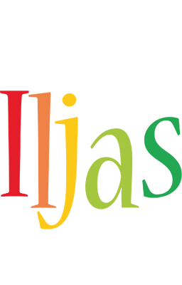 Iljas birthday logo