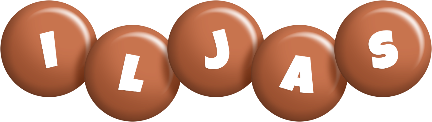 Iljas candy-brown logo