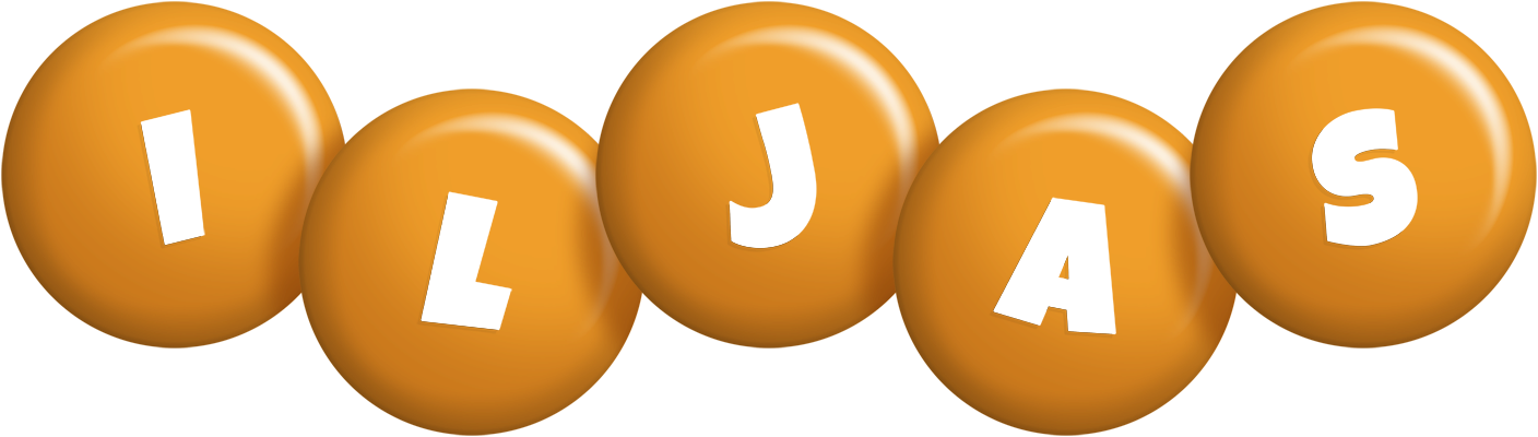Iljas candy-orange logo