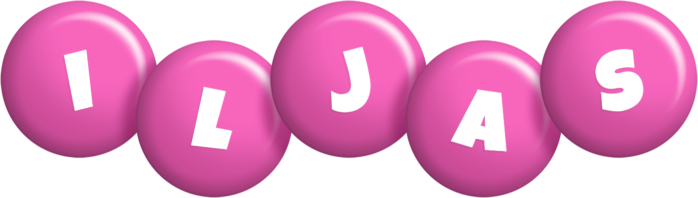 Iljas candy-pink logo