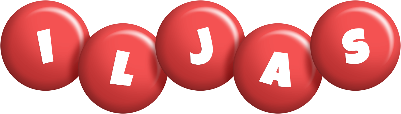 Iljas candy-red logo