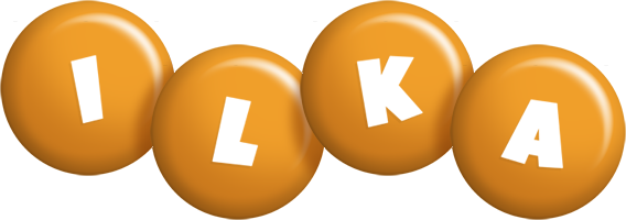 Ilka candy-orange logo