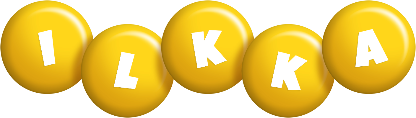 Ilkka candy-yellow logo