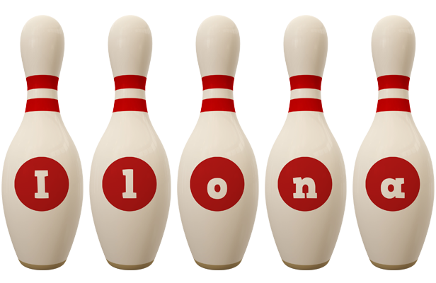Ilona bowling-pin logo