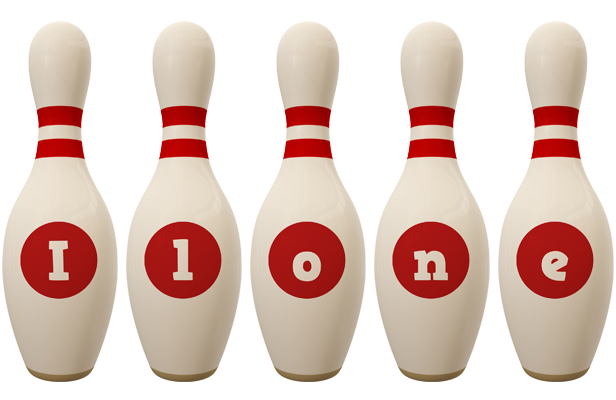 Ilone bowling-pin logo