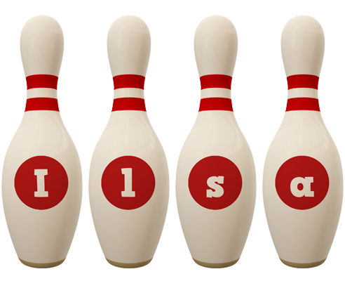 Ilsa bowling-pin logo
