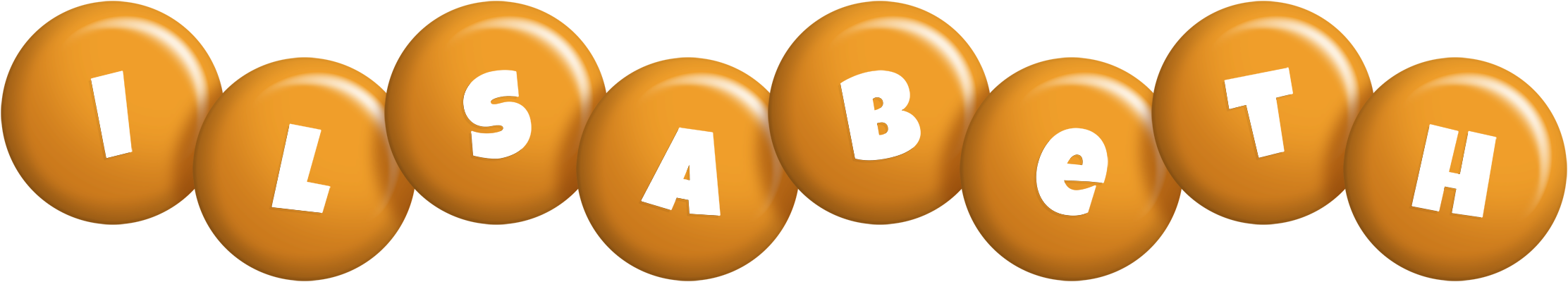Ilsabeth candy-orange logo