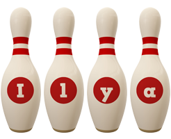 Ilya bowling-pin logo