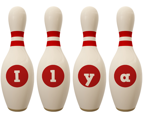 Ilya bowling-pin logo