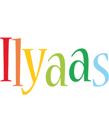 Ilyaas birthday logo