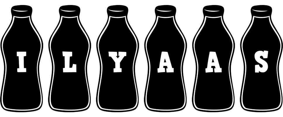 Ilyaas bottle logo