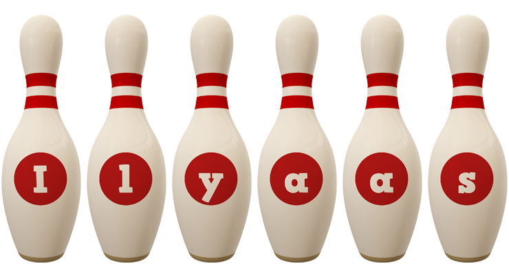 Ilyaas bowling-pin logo