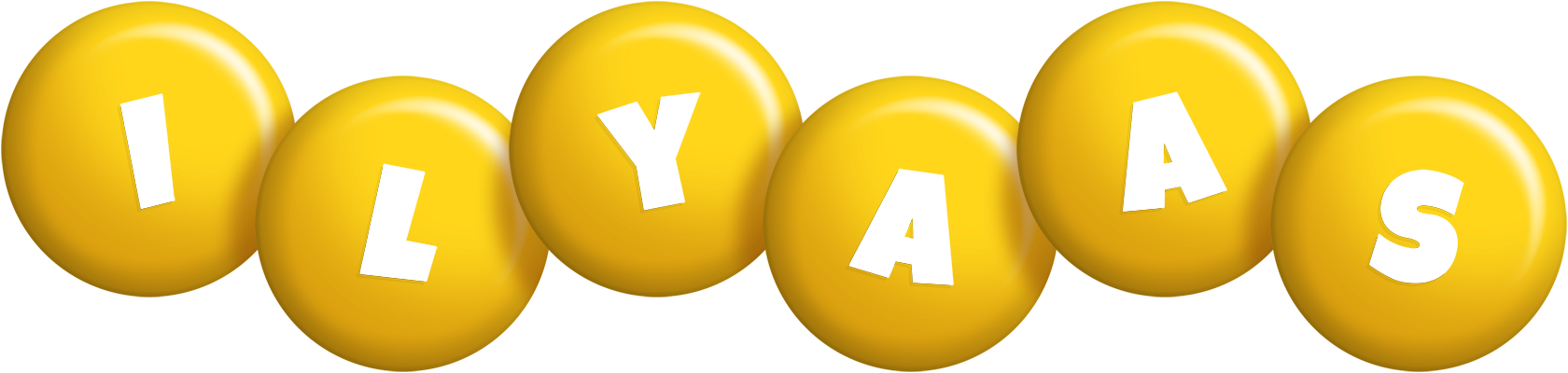 Ilyaas candy-yellow logo