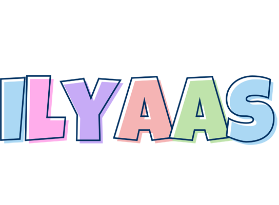 Ilyaas pastel logo