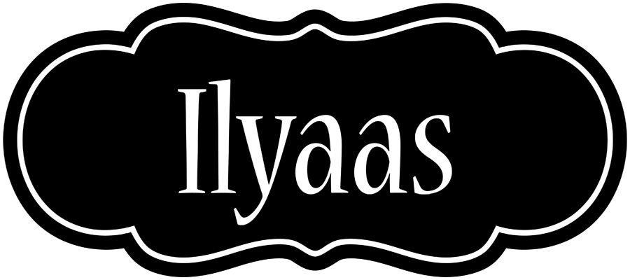 Ilyaas welcome logo