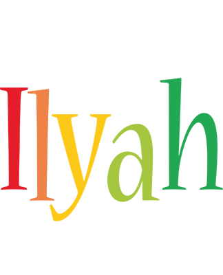 Ilyah birthday logo