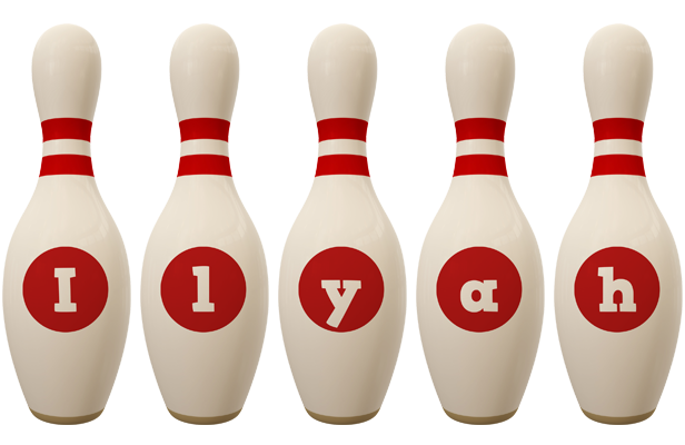 Ilyah bowling-pin logo