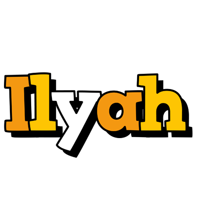 Ilyah cartoon logo