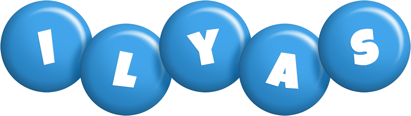 Ilyas candy-blue logo