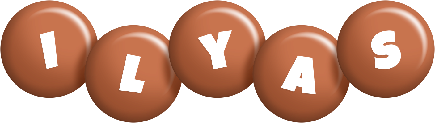 Ilyas candy-brown logo