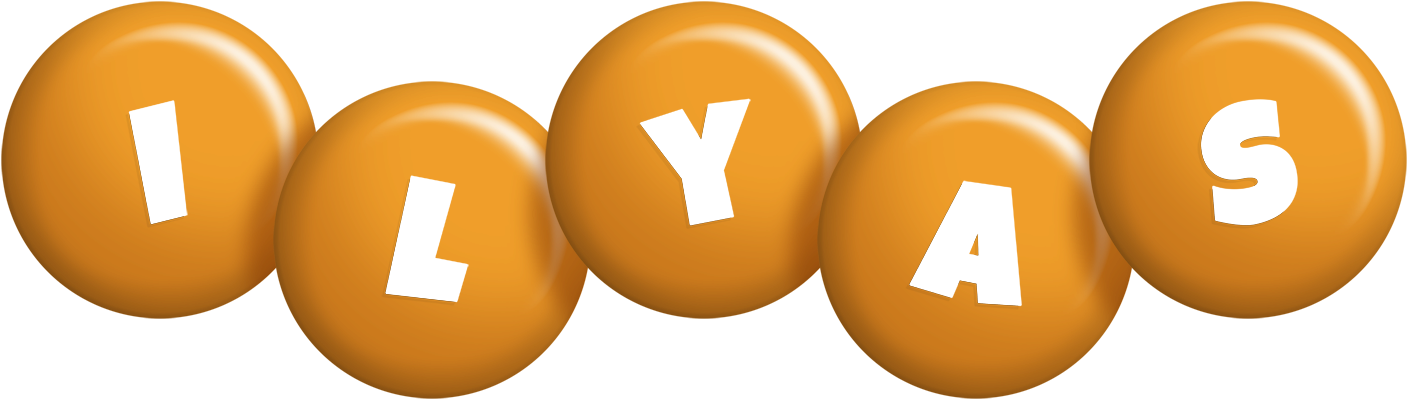 Ilyas candy-orange logo