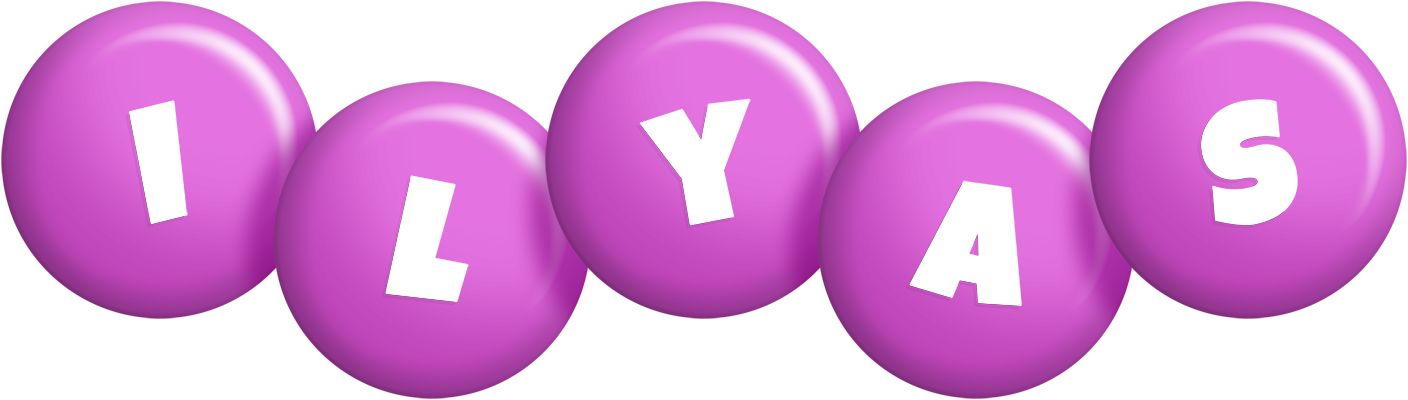 Ilyas candy-purple logo