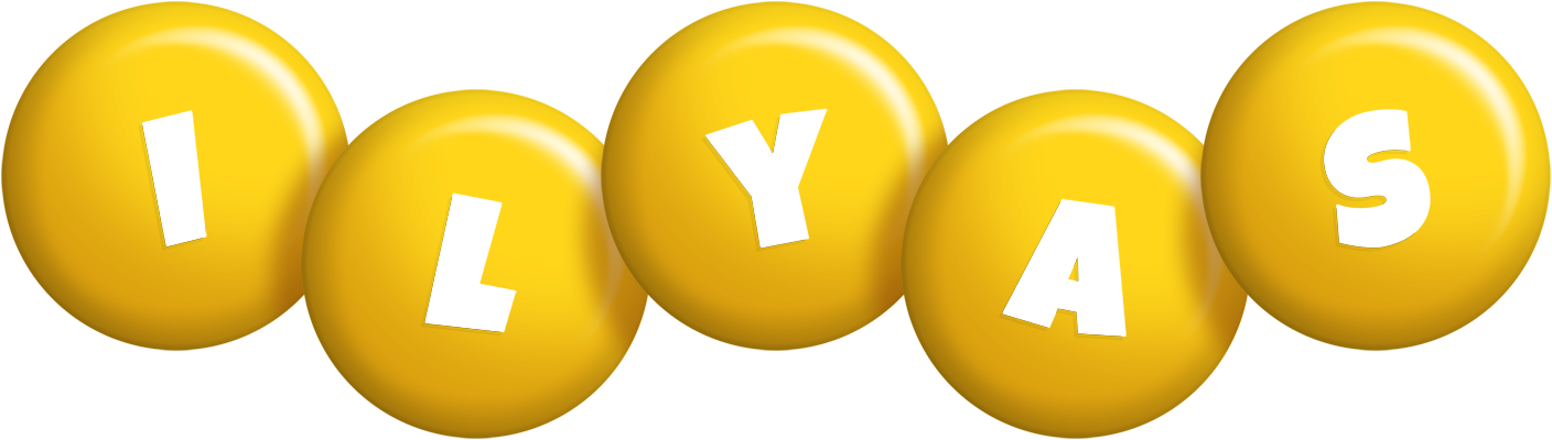 Ilyas candy-yellow logo
