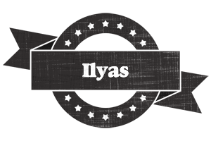 Ilyas grunge logo