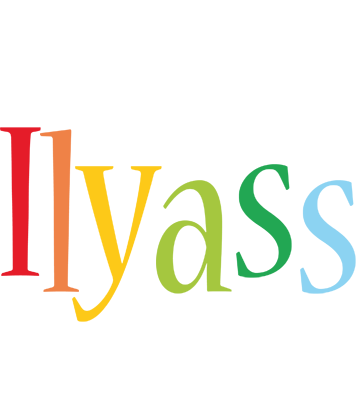 Ilyass birthday logo