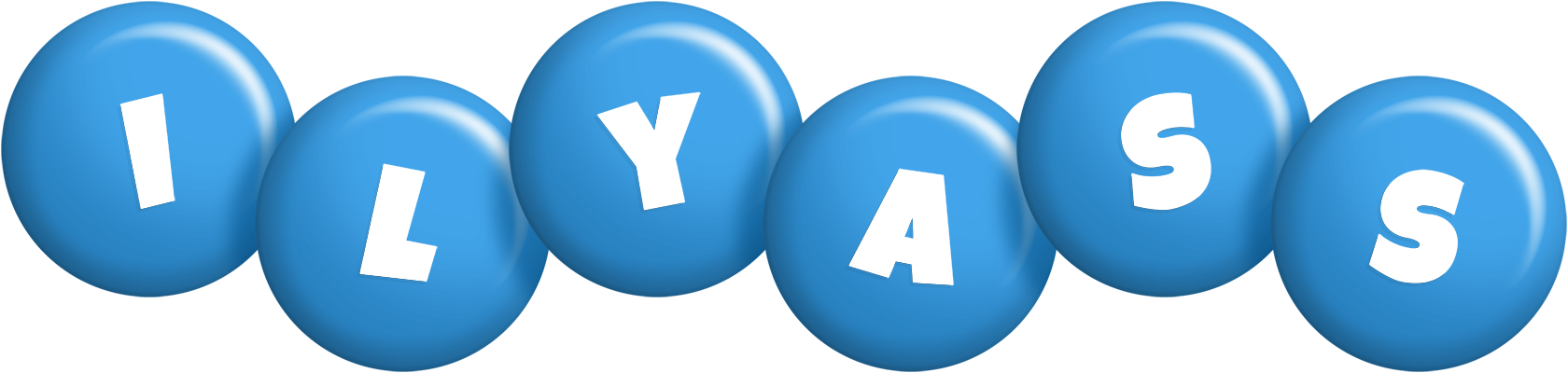 Ilyass candy-blue logo