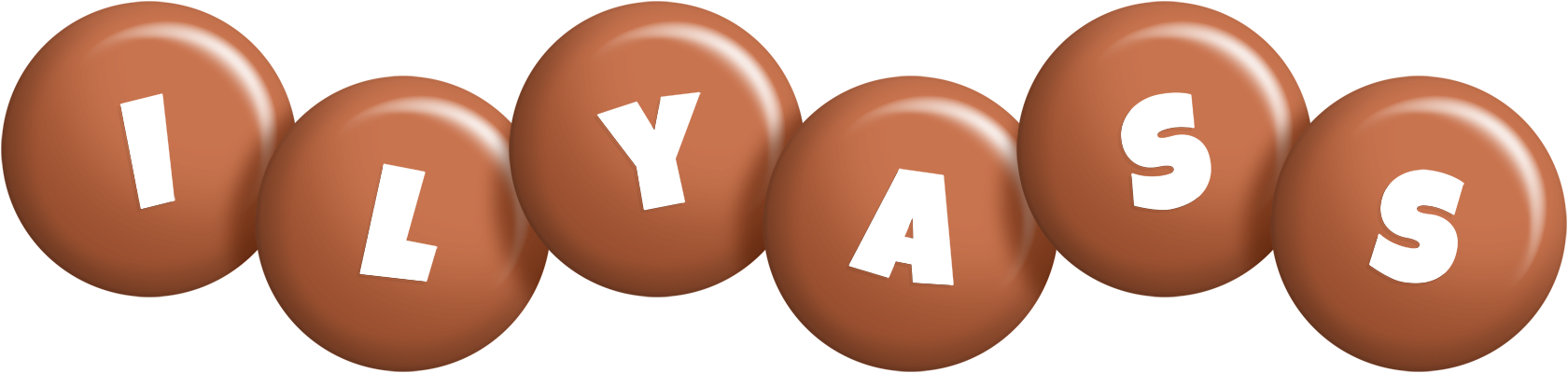 Ilyass candy-brown logo